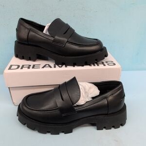 Dream Pairs Supportive Chunky Penny Women's Loafers US 6.5 Black